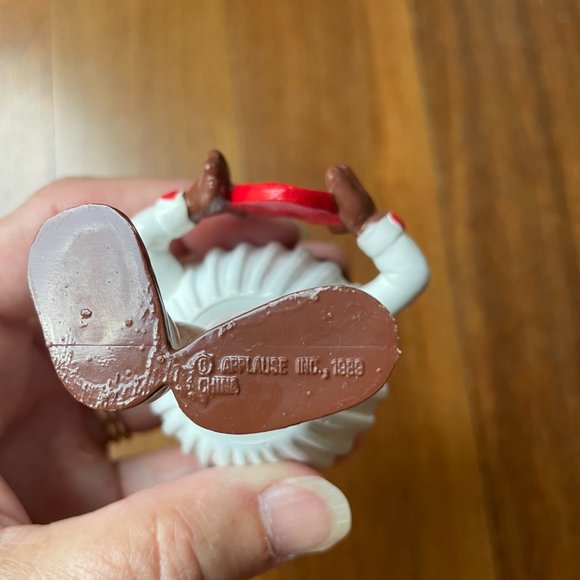 Vintage Winking Chocolate Truffle / Cupcake "Sweet on You" Plastic Cake Topper - Picture 7 of 7